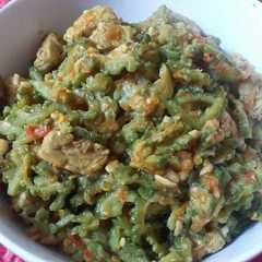 รูปของ Tumis papedas (pare tempe pedas)