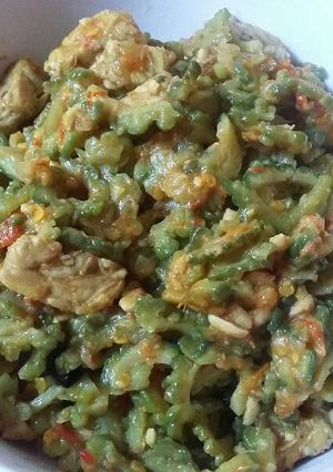 Foto resep Tumis papedas (pare tempe pedas)