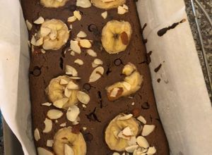 Una foto de Pan tipo brownie saludable