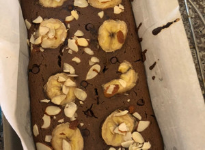 Una foto de Pan tipo brownie saludable