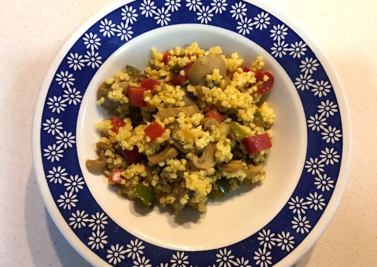 Mijo 🌽 con verduras 🌶🍄