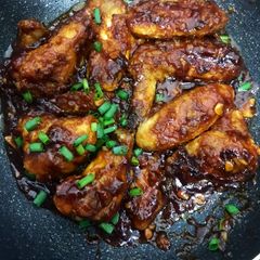 Buffalo chicken wings A picture of Buffalo chicken wings.