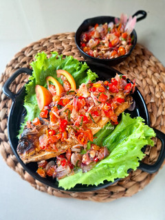 Foto resep Sambal Kecombrang Iris X Bandeng Presto Goreng
