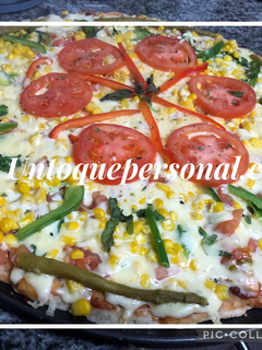 Una foto de Pizza vegetariana