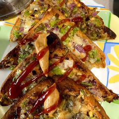A picture of Chilli cheese toast.