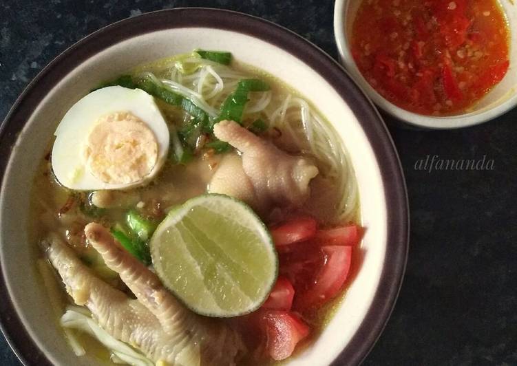 Resep Soto Ceker Ayam Anti Gagal