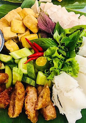 Hình của món Bún đậu mắm tôm.