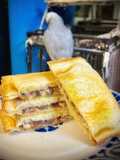 Sándwich de queso La Peral y anchoas