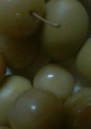 صورة لوصفة مخلل كرز و خوخ🍒🍑