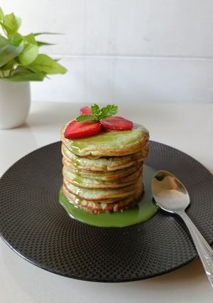 Foto resep Pancake Matcha