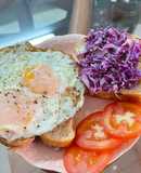 Bữa sáng eat clean - bánh mì nguyên cám