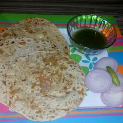 A picture of Carrot paratha.