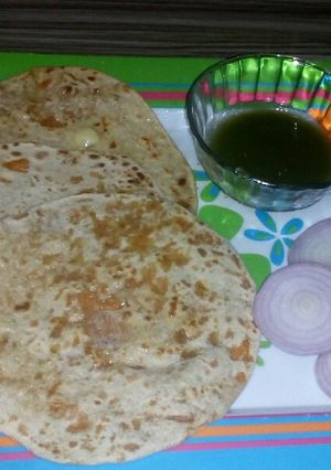 A picture of Carrot paratha.