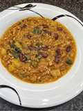 Minestra di farro con fagioli, spinaci/scarola e patate♥️