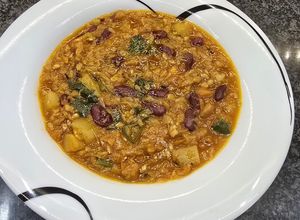 Foto di Minestra di farro con fagioli, spinaci/scarola e patate♥️