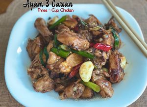 Gambar Ayam Tiga Cawan (Chinese Style Three - Cup Chicken) 🇨🇳