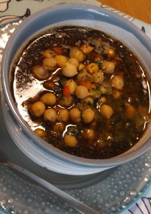 Una foto de Potaje de garbanzos para congelar