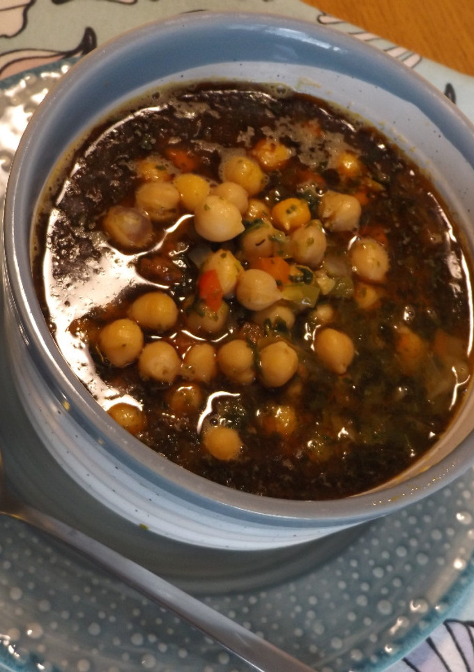 Una foto de Potaje de garbanzos para congelar