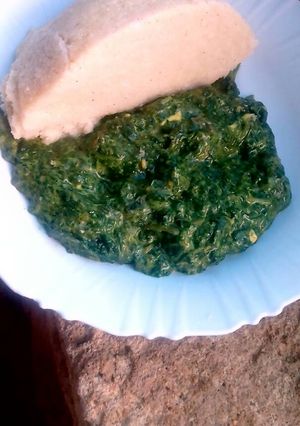 A picture of Mrenda and cream(Jute Mallow).