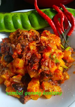 Foto resep Sambel goreng kentang