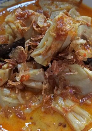 Foto resep Sayur santan nangka muda dengan ikan salai
