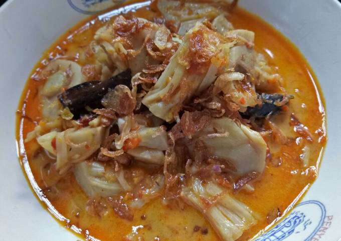 Resep: Sayur santan nangka muda dengan ikan salai Gampang