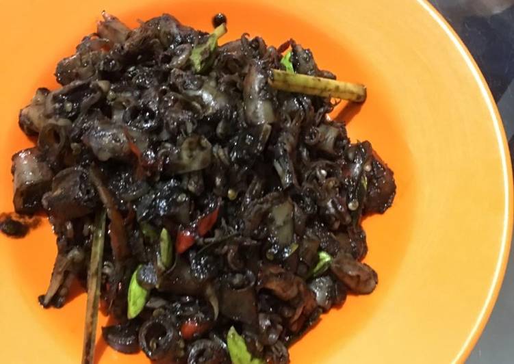Resep Cumi tinta pedas + pete yang Sempurna