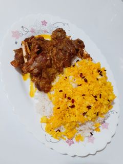 عکسی از دستور چلو گوشت