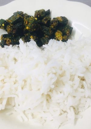 A picture of Okra Rice.