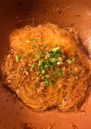 A picture of Sauteed Vermicelli with Ground pork (螞蟻上樹).