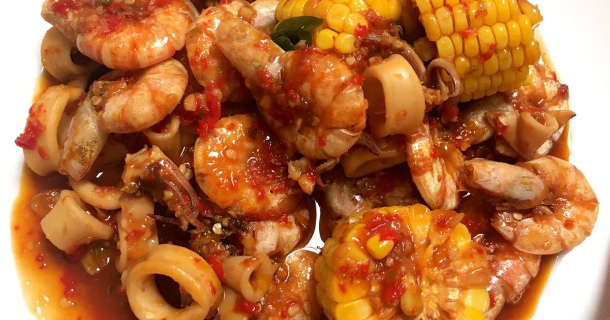 Resep Cumi Udang Saos Padang Mix Saos Sambal Bangkok Oleh Ossye Hady