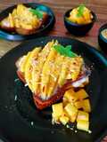 मैंगो मलाई टोस्ट Mango malai toast