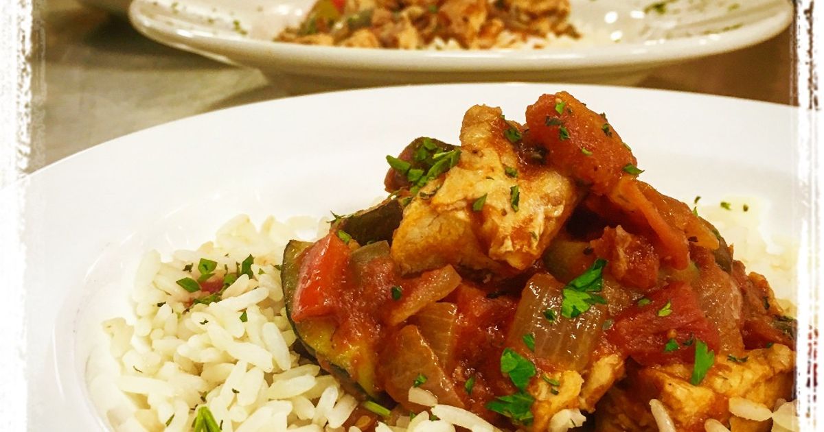 Chicken Ratatouille With Rice Recipe By @Chefcraig