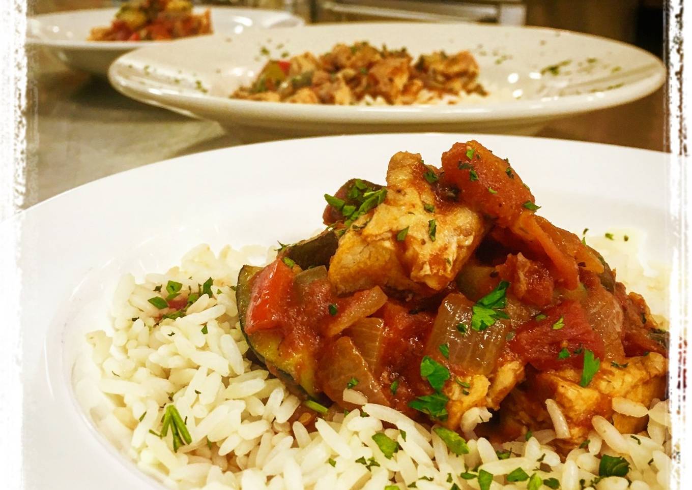 Chicken Ratatouille with Rice