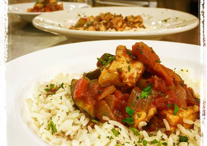 Easiest Way to Make Favorite Chicken Ratatouille with Rice