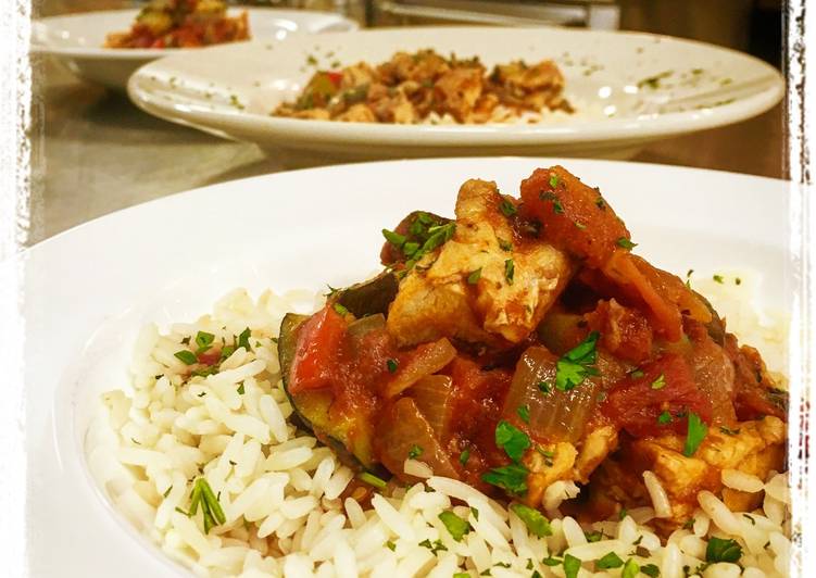 Recipe of Homemade Chicken Ratatouille with Rice