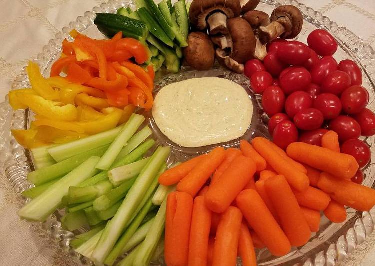 Recipe of Super Quick Homemade Veggie Tray