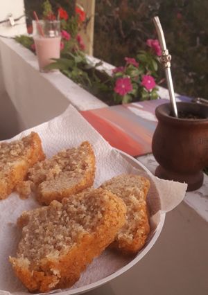 Una foto de Torta húmeda de banana