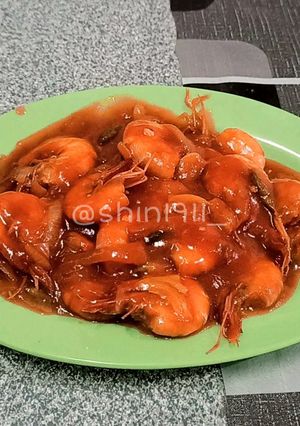 Foto resep Udang Saus Asam Manis