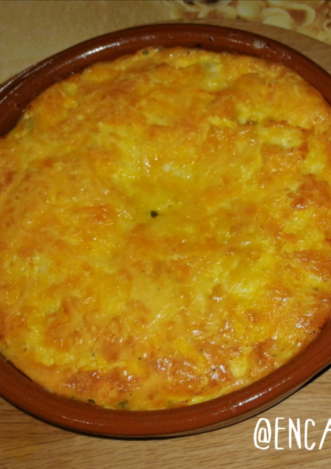 Una foto de Frittata de puerros a los 5 quesos