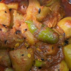 Aaloo parwal curry A picture of Aaloo parwal curry.