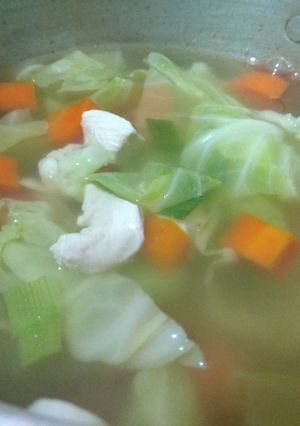 Foto resep Sup putih kaldu ayam