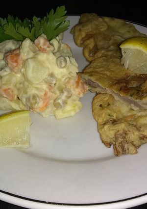 Una foto de Escalopes con Rusa