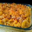 Pasta gratinada con queso al estilo indio