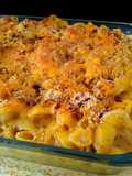 Pasta gratinada con queso al estilo indio