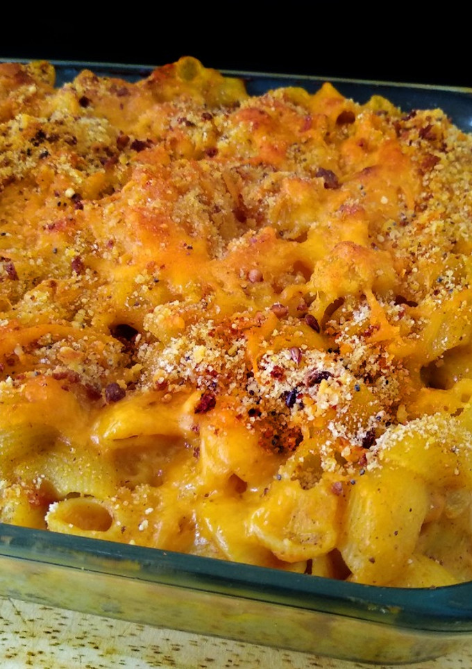 Una foto de Pasta gratinada con queso al estilo indio
