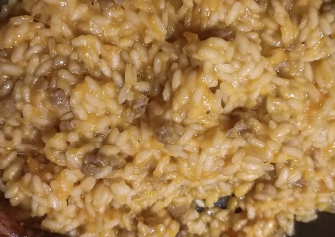 Guida passo passo a Preparare Perfetto Risotto zucca e salsiccia