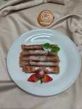 Dadar Gulung Cokelat Isi Fla