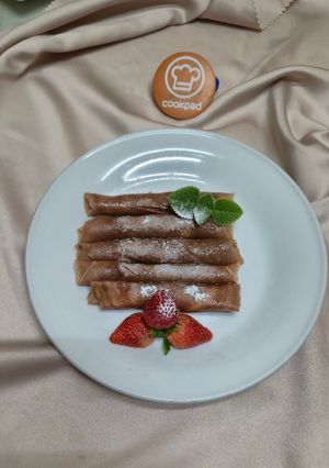 Foto resep Dadar Gulung Cokelat Isi Fla