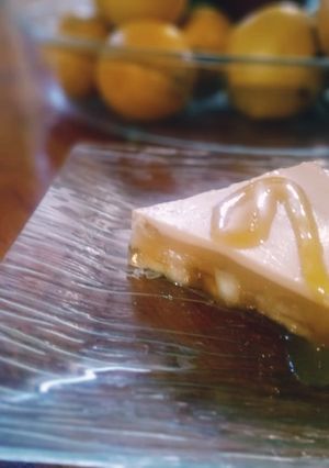 Una foto de Riquísimo postre de gelatina y crema